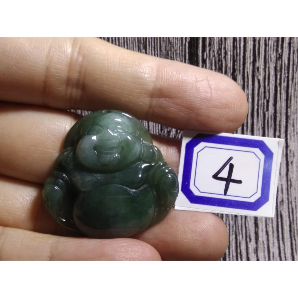 天然玉石緬甸玉硬玉翡翠藍水種滿綠財神彌勒佛佛公吊墬墜子玉墬掛件玉珮項鍊珠寶寶石首飾飾品數款任選其一-細節圖7