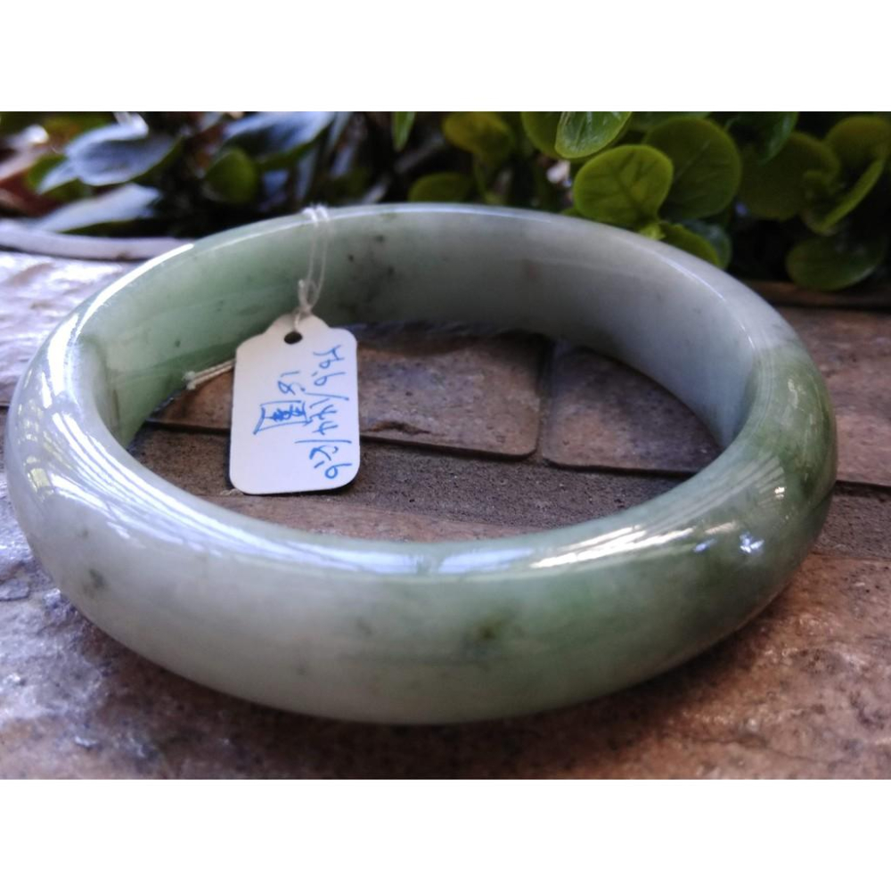 18圍天然緬甸玉硬玉翡翠A貨冰糯種冰正陽綠綠春帶彩紫羅蘭手鐲玉鐲鐲子手環平安鐲扁口鐲鐲細膩有種水珠寶玉石首飾飾品-細節圖2