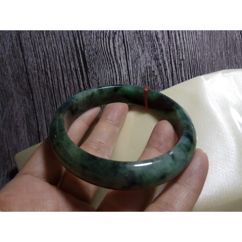 19.5圍天然緬甸玉硬玉翡翠A貨冰種飄蘭花黃翡飄花手鐲玉鐲鐲子手環平安鐲扁口鐲鐲細膩種水好珠寶玉石首飾飾品-細節圖7