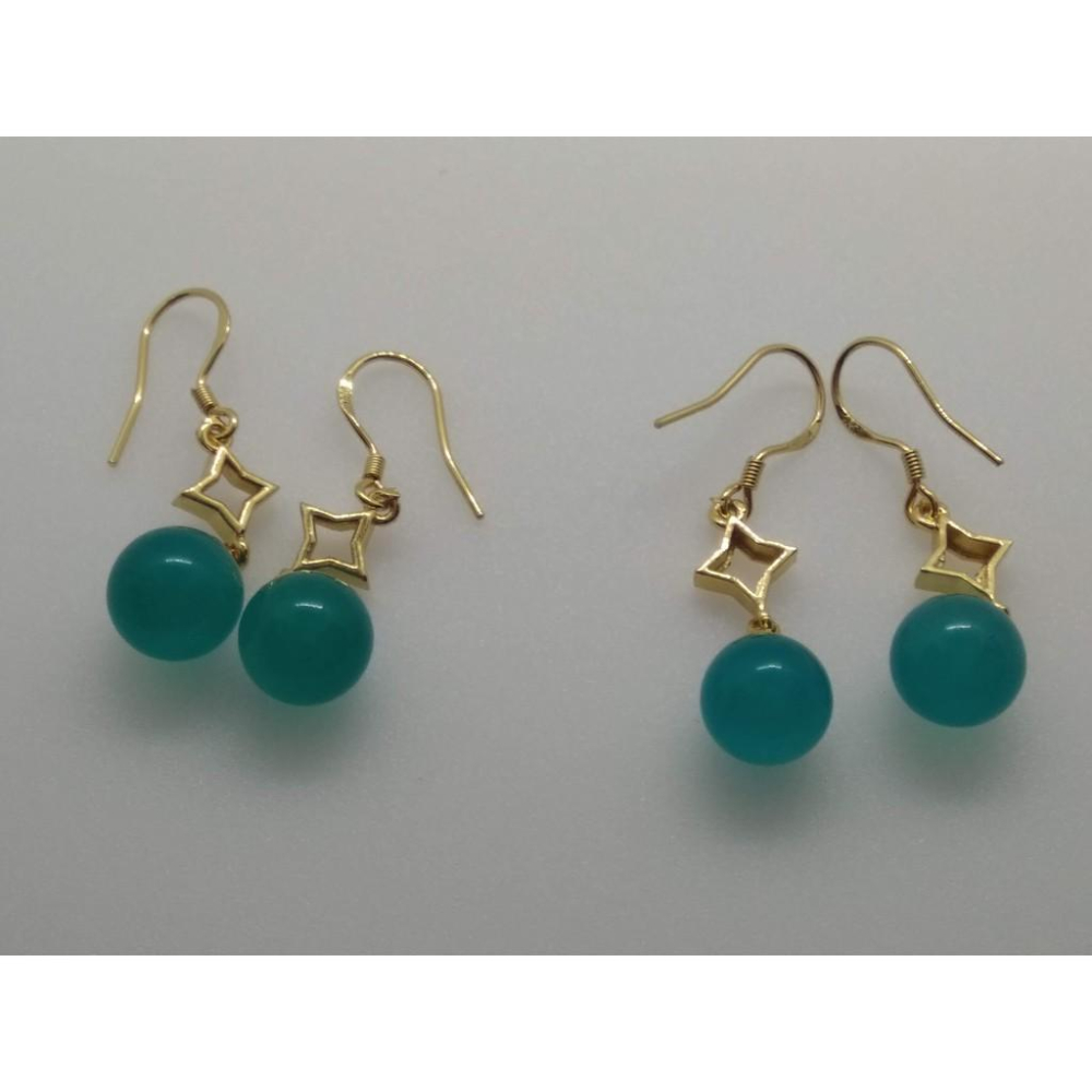 天然水晶天河石耳釘耳鈎耳針耳環耳飾725銀鑲嵌珠寶寶石首飾飾品隨機出貨-細節圖2