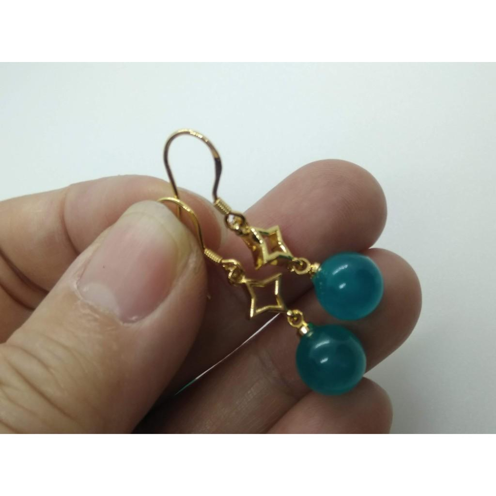 天然水晶天河石耳釘耳鈎耳針耳環耳飾725銀鑲嵌珠寶寶石首飾飾品隨機出貨-細節圖7