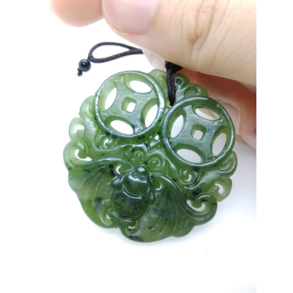 天然緬甸玉和田玉碧玉翡翠精雕立體蝙蝠福在眼前動物吊墜墜子玉墬掛件玉珮項鍊珠寶寶石首飾飾品-細節圖4
