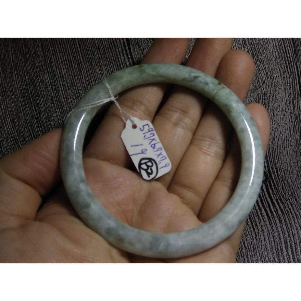 19圍天然緬甸玉硬玉翡翠糯種冰蘋果綠細圓骨鐲手鐲玉鐲鐲子手環圓鐲細膩有種水珠寶玉石首飾飾品B組-細節圖5