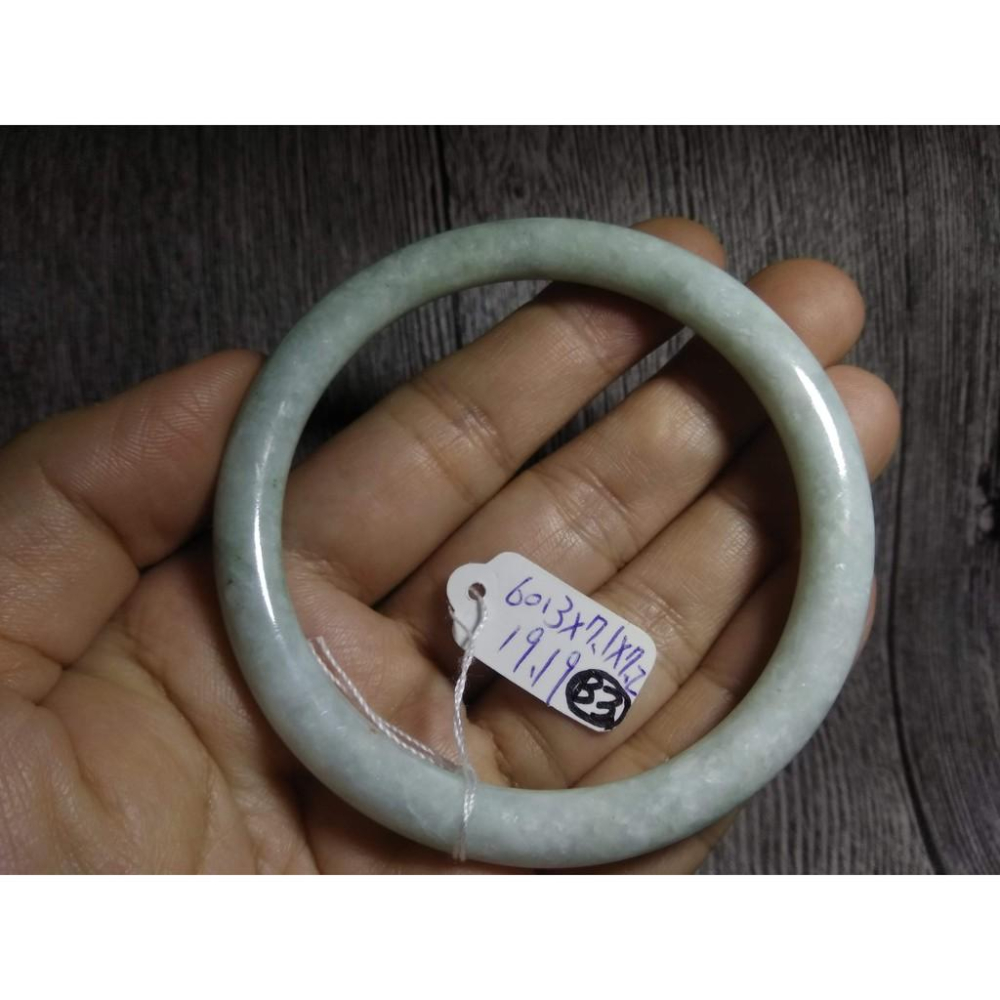 19圍天然緬甸玉硬玉翡翠糯種冰蘋果綠細圓骨鐲手鐲玉鐲鐲子手環圓鐲細膩有種水珠寶玉石首飾飾品B組-細節圖8