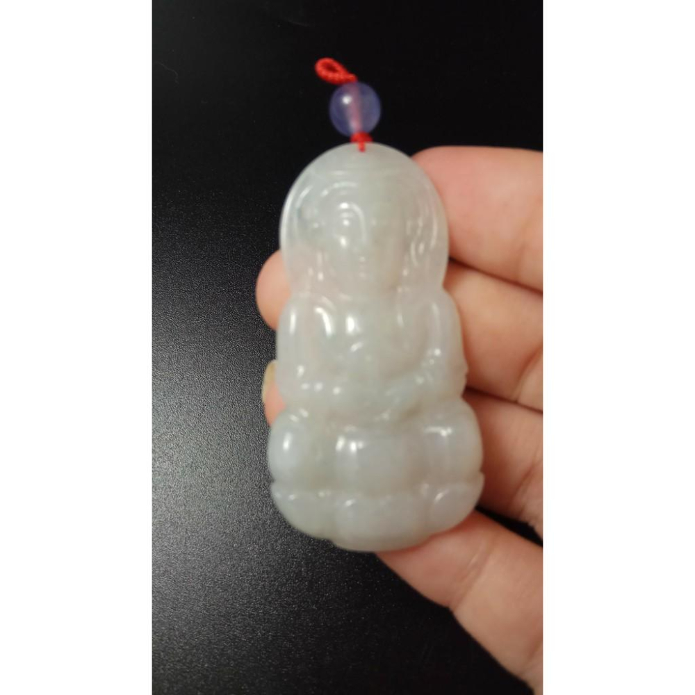 隨機出貨天然觀音玉石緬甸玉硬玉A貨翡翠精雕吊墬玉珮墬子玉墬掛件觀音菩薩如來保佑平安珠寶-細節圖5