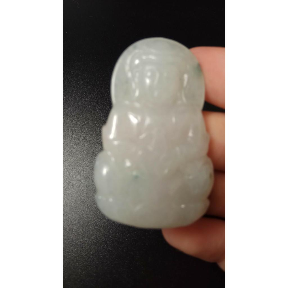 隨機出貨天然觀音玉石緬甸玉硬玉A貨翡翠精雕吊墬玉珮墬子玉墬掛件觀音菩薩如來保佑平安珠寶-細節圖6