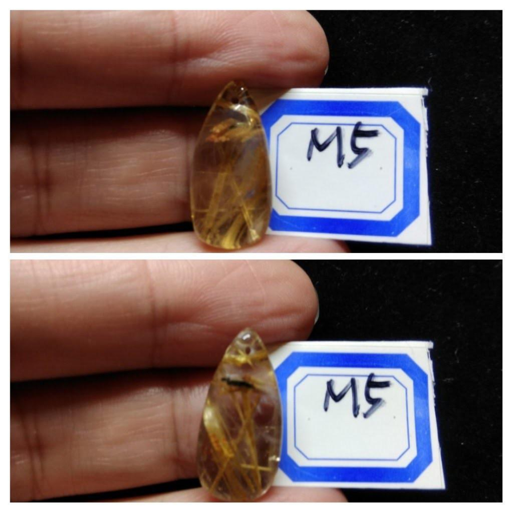 M組/特惠出清金光閃閃粗板絲板鈦順髮天然水晶之王金髮晶金鈦晶掛墜吊墬墬子項墬項鍊珠寶玉石寶石首飾飾品-細節圖2