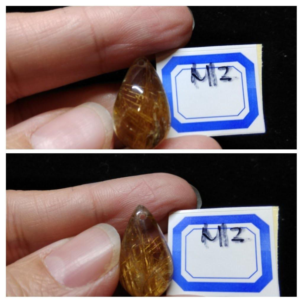 M組/特惠出清金光閃閃粗板絲板鈦順髮天然水晶之王金髮晶金鈦晶掛墜吊墬墬子項墬項鍊珠寶玉石寶石首飾飾品-細節圖5