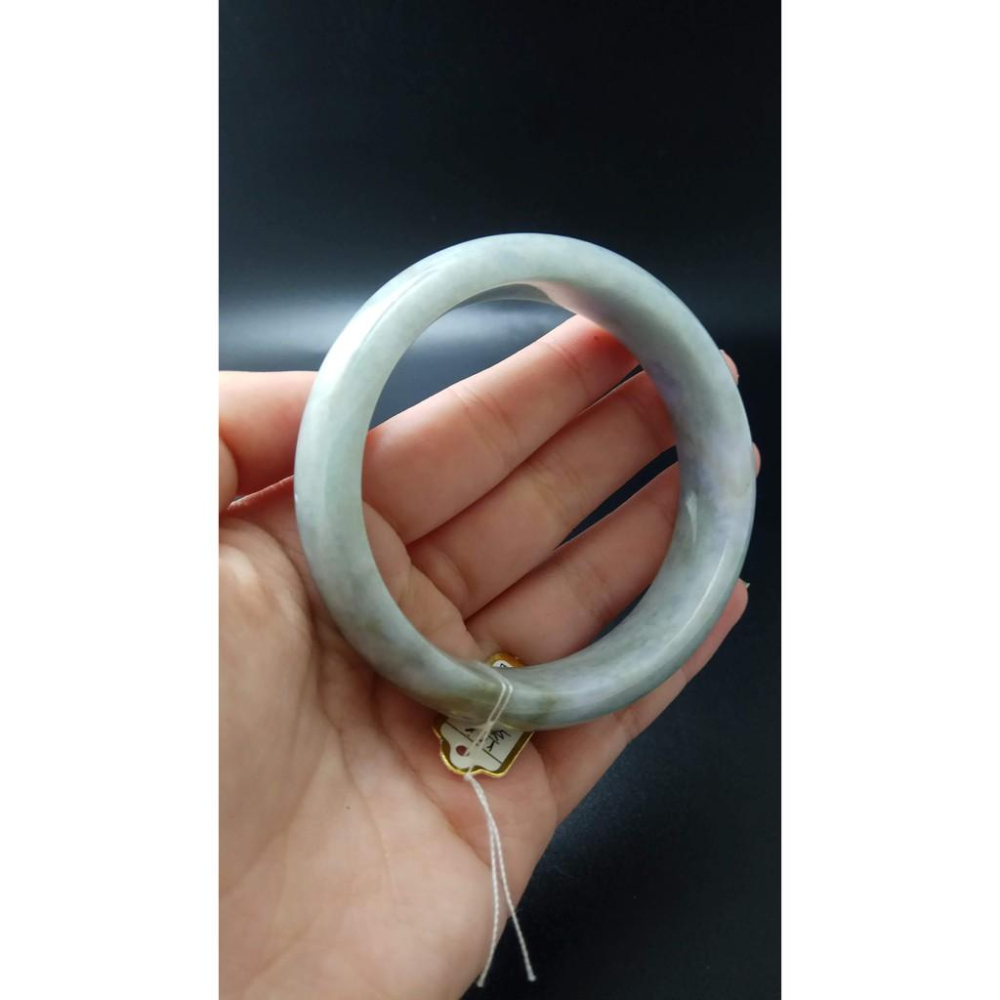 18.84圍緬甸玉翡翠a貨滿綠紫羅蘭天然緬甸玉硬玉翡翠手鐲玉鐲鐲子手環平安鐲細膩有種水珠寶-細節圖2