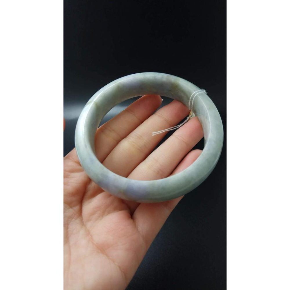 18.84圍緬甸玉翡翠a貨滿綠紫羅蘭天然緬甸玉硬玉翡翠手鐲玉鐲鐲子手環平安鐲細膩有種水珠寶-細節圖4