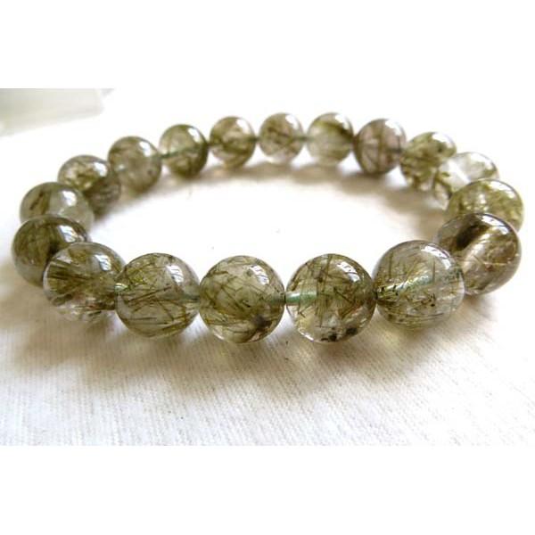 天然水晶綠碧璽手鍊招財轉運辟邪旺事業手鍊12mm/39.6g手串手鏈手珠手環綠碧璽珠寶玉石首飾飾品-細節圖3