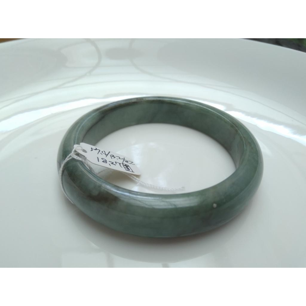 18.27圍天然玉石翡翠a貨緬甸玉硬玉藍水手鐲玉鐲鐲子手環鐲珠寶玉石首飾飾品-細節圖5