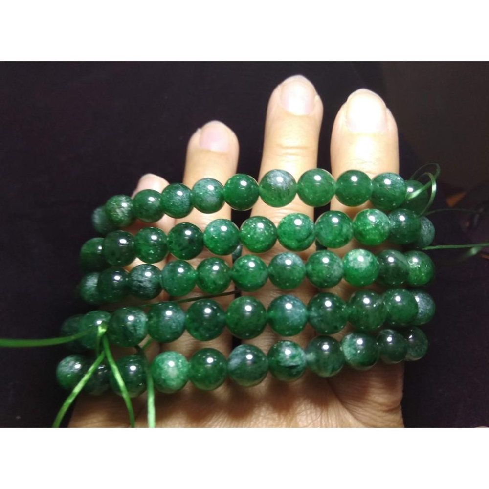 天然超美的綠草莓水晶單圈圓珠手鍊手鏈手串手珠手環7.5-8mm招人緣招桃花正緣姻緣珠寶玉石寶石首飾飾品採隨機出貨其一-細節圖2