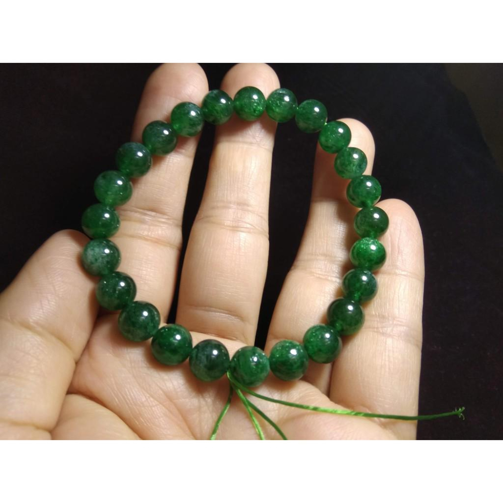 天然超美的綠草莓水晶單圈圓珠手鍊手鏈手串手珠手環7.5-8mm招人緣招桃花正緣姻緣珠寶玉石寶石首飾飾品採隨機出貨其一-細節圖5