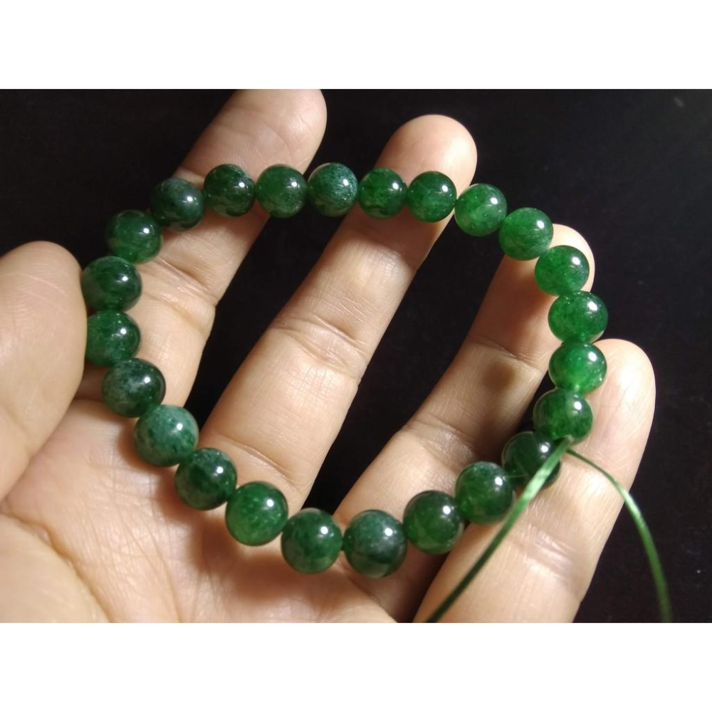 天然超美的綠草莓水晶單圈圓珠手鍊手鏈手串手珠手環7.5-8mm招人緣招桃花正緣姻緣珠寶玉石寶石首飾飾品採隨機出貨其一-細節圖9