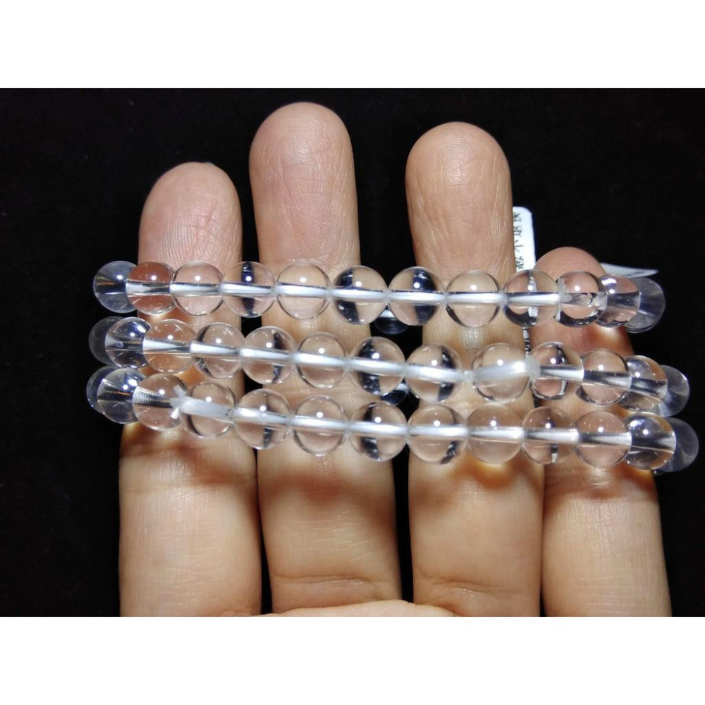 天然全淨體白水晶單圈圓珠手鍊手串手鏈手珠7mm招財珠寶首飾飾品寶石特惠出清隨機出貨-細節圖2