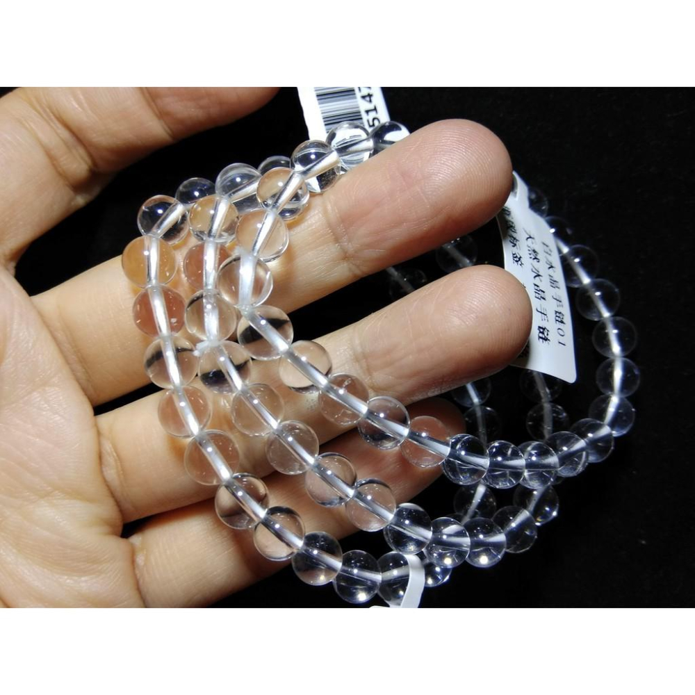 天然全淨體白水晶單圈圓珠手鍊手串手鏈手珠7mm招財珠寶首飾飾品寶石特惠出清隨機出貨-細節圖9