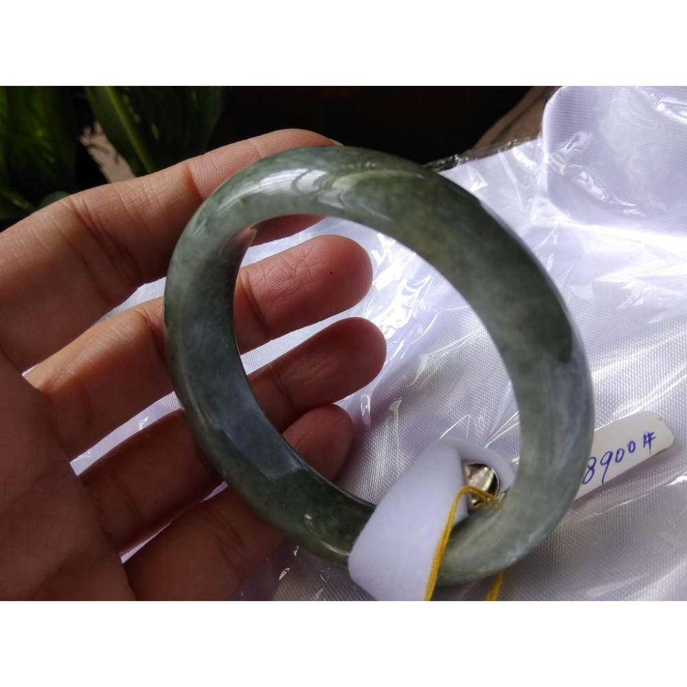 17.73圍緬甸玉硬玉翡翠a貨豆青種滿綠手鐲手環玉鐲鐲子平安鐲扁口鐲真品正品珠寶天然玉石寶石首飾飾品-細節圖6