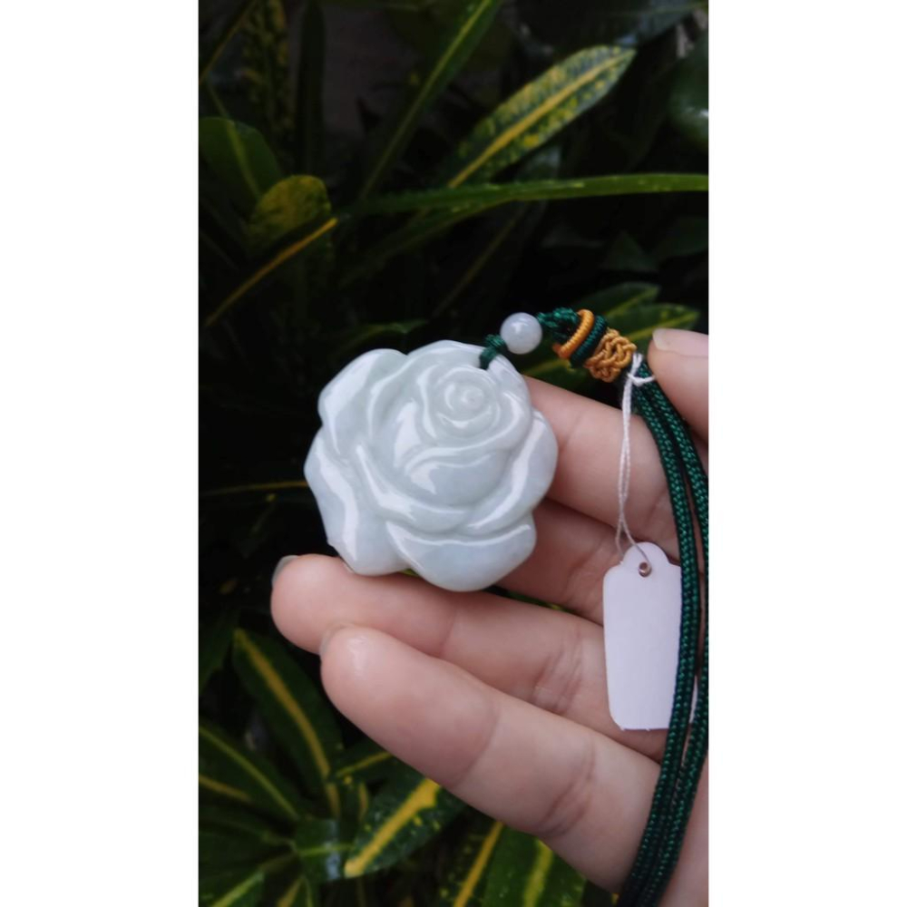 天然玉石緬甸玉正品A貨翡翠冰綠滿綠春帶彩紫羅蘭花朵掛墬花開富貴掛牌吊墬玉墬掛件玉珮項鍊珠寶玉石首飾飾品-細節圖2