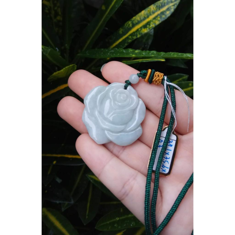天然玉石緬甸玉正品A貨翡翠冰綠滿綠春帶彩紫羅蘭花朵掛墬花開富貴掛牌吊墬玉墬掛件玉珮項鍊珠寶玉石首飾飾品-細節圖4
