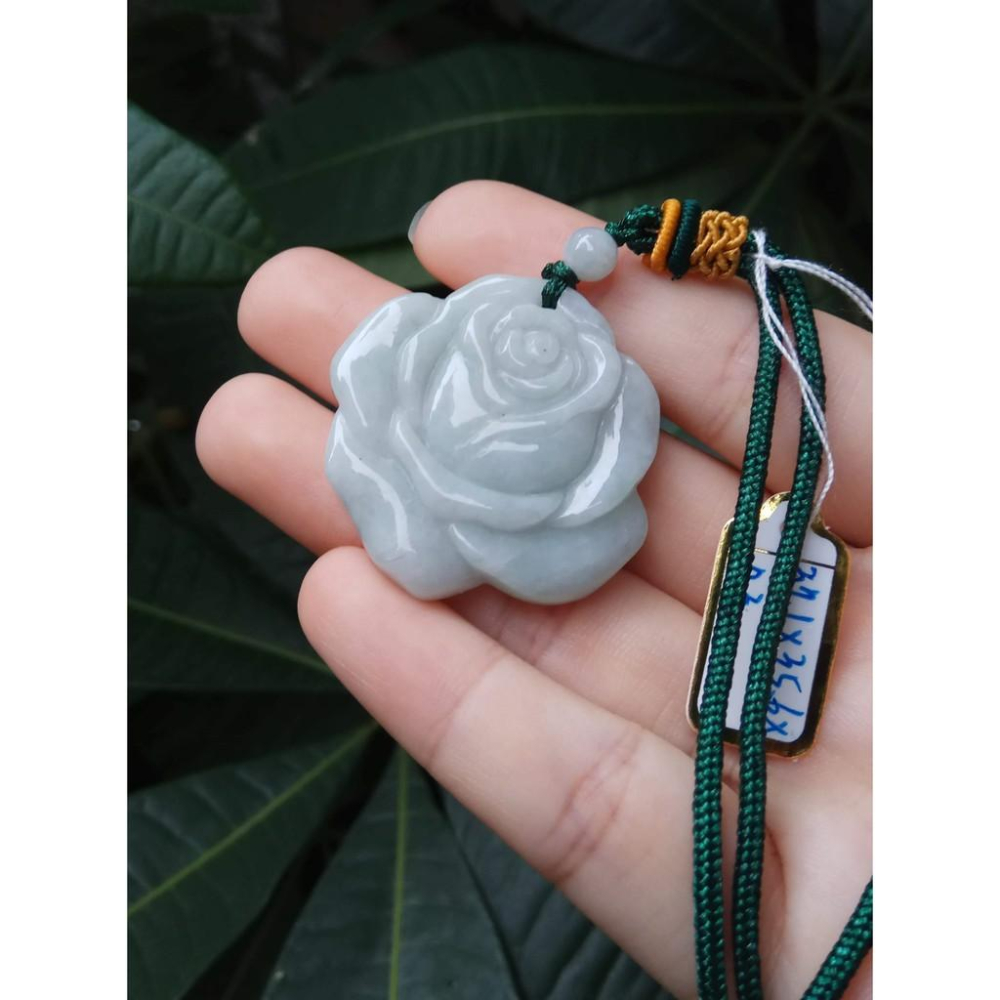 天然玉石緬甸玉正品A貨翡翠冰綠滿綠春帶彩紫羅蘭花朵掛墬花開富貴掛牌吊墬玉墬掛件玉珮項鍊珠寶玉石首飾飾品-細節圖5