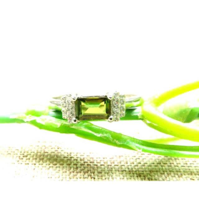 天然巴西進口半寶石電氣石西瓜碧璽戒指超透綠招財6*4mm活圍內徑可調珠寶玉石彩色寶石首飾飾品