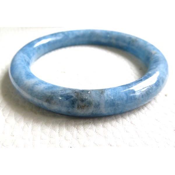 18.97圍19圍超美超冰透特色珍藏晶體透螢光魔鬼藍海藍寶手鐲玉鐲手環圓骨圓條鐲子五行補水水晶珠寶玉石寶石首飾飾品-細節圖3