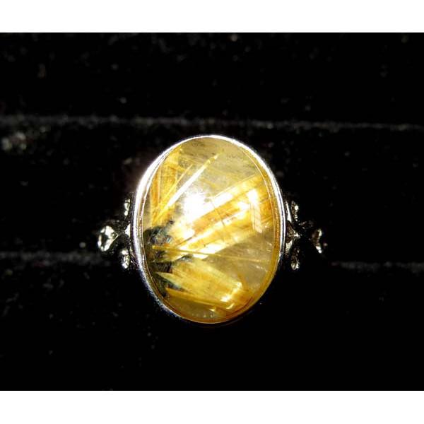 絕美滿絲金光閃閃極美全板大板絲粗絲太陽花鈦晶戒指活圍內徑可調13*9mm天然水晶之王珠寶玉石寶石首飾飾品-細節圖3