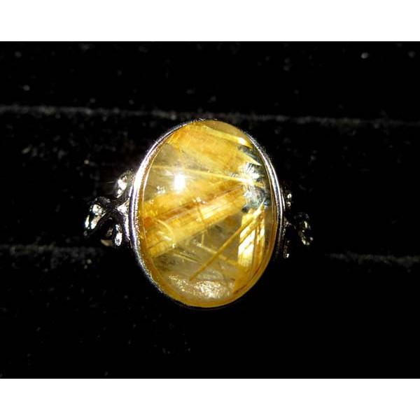 絕美滿絲金光閃閃極美全板大板絲粗絲太陽花鈦晶戒指活圍內徑可調13*9mm天然水晶之王珠寶玉石寶石首飾飾品-細節圖4