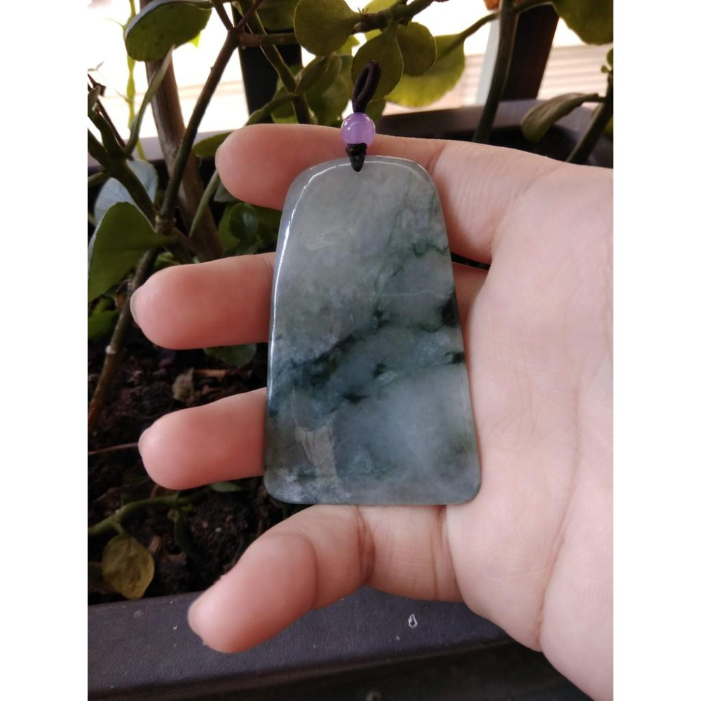 帶證書正品翡翠關公玉石吊墜天然a貨武財神爺玉牌冰種三彩飄花紫羅蘭精品玉石珠寶首飾寶石飾品掛件墬子項鍊玉珮2078-細節圖4