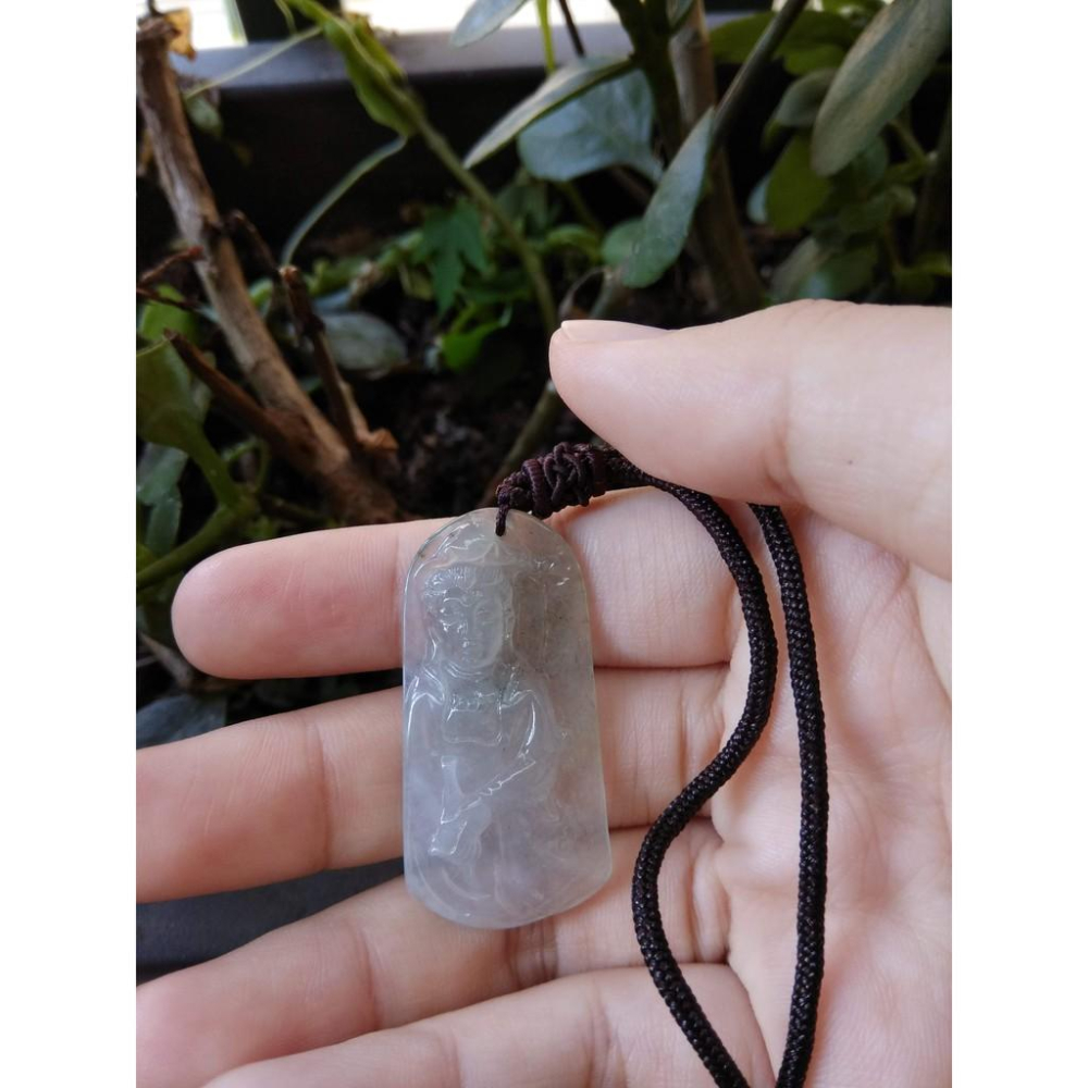 帶證書天然玉石緬甸玉硬玉A貨翡翠冰種紫羅蘭黃翡立體精雕吊墬玉珮墬子玉墬掛件觀音菩薩如來佛像珠寶寶石首飾飾品-細節圖6