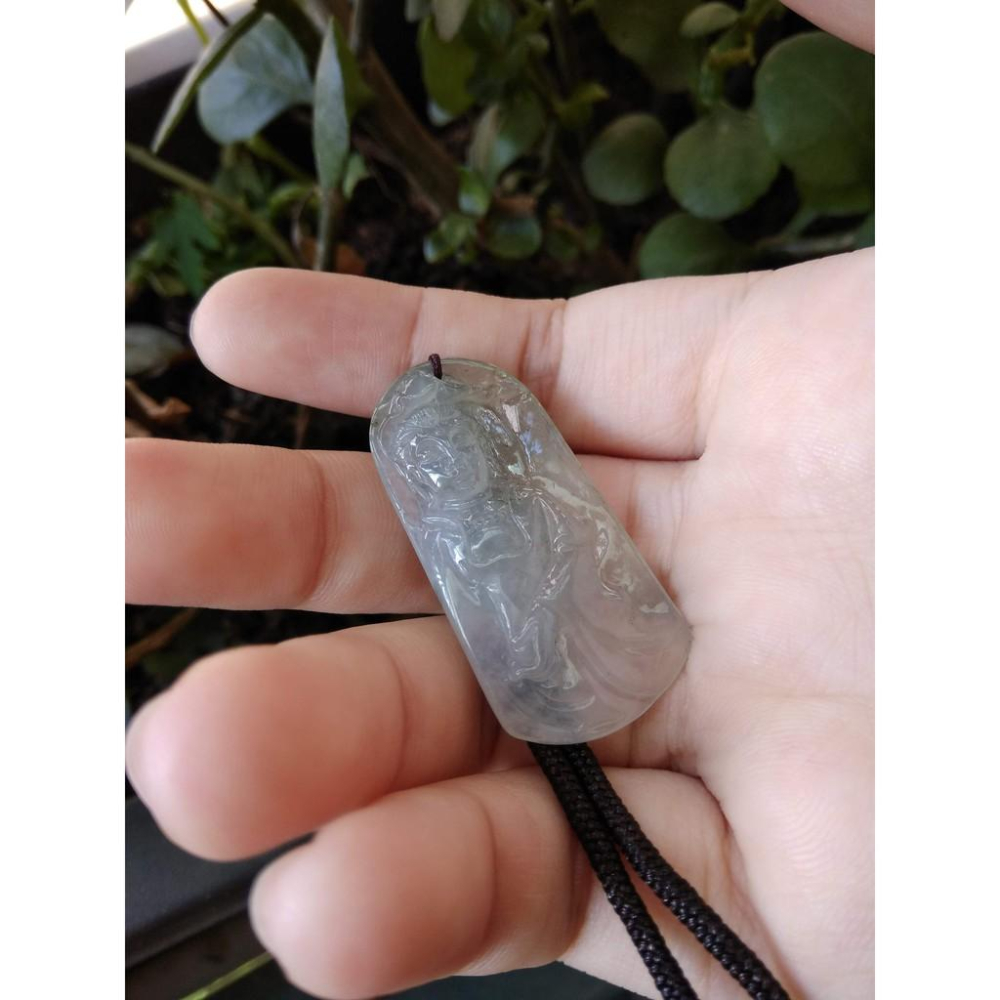 帶證書天然玉石緬甸玉硬玉A貨翡翠冰種紫羅蘭黃翡立體精雕吊墬玉珮墬子玉墬掛件觀音菩薩如來佛像珠寶寶石首飾飾品-細節圖9