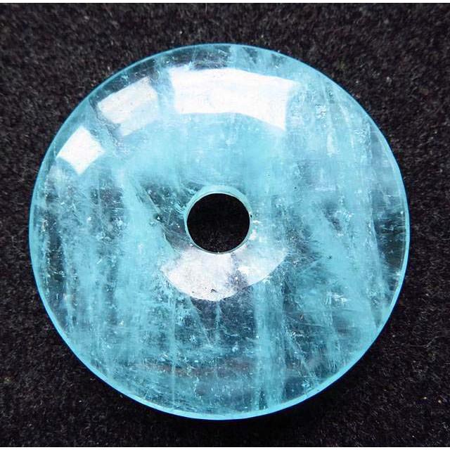 高冰透紫海藍寶平安扣吊墜掛墜車掛48mm五行補然海藍寶石保平安吊墬墬子掛件項鍊玉珮五行補水水晶招財旺事業珠寶玉石首飾飾品-細節圖4