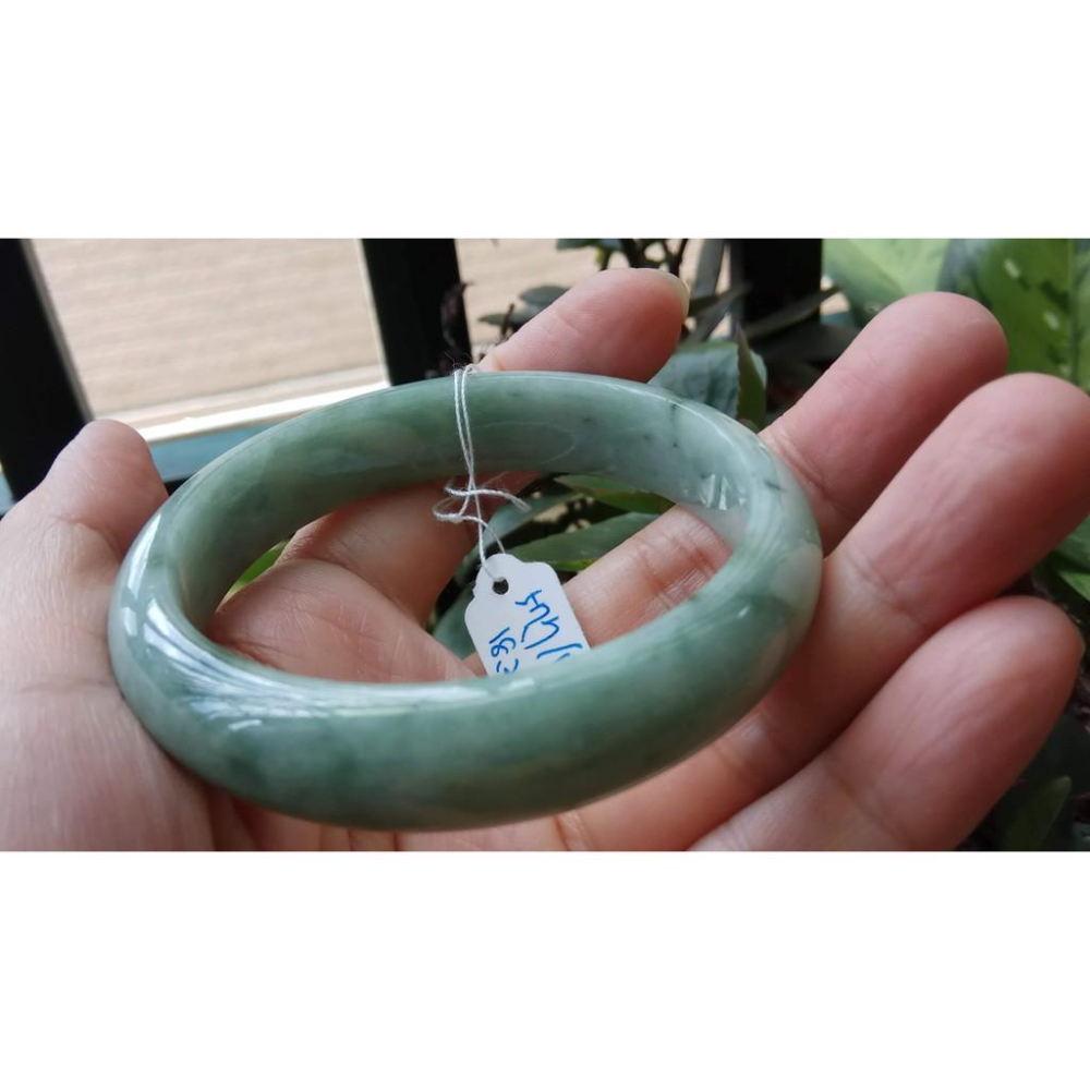 18.37圍天然緬甸玉硬玉翡翠A貨冰糯種滿蘋果綠種手鐲玉鐲鐲子手環平安鐲扁口鐲鐲細膩有種水珠寶玉石首飾飾品-細節圖8