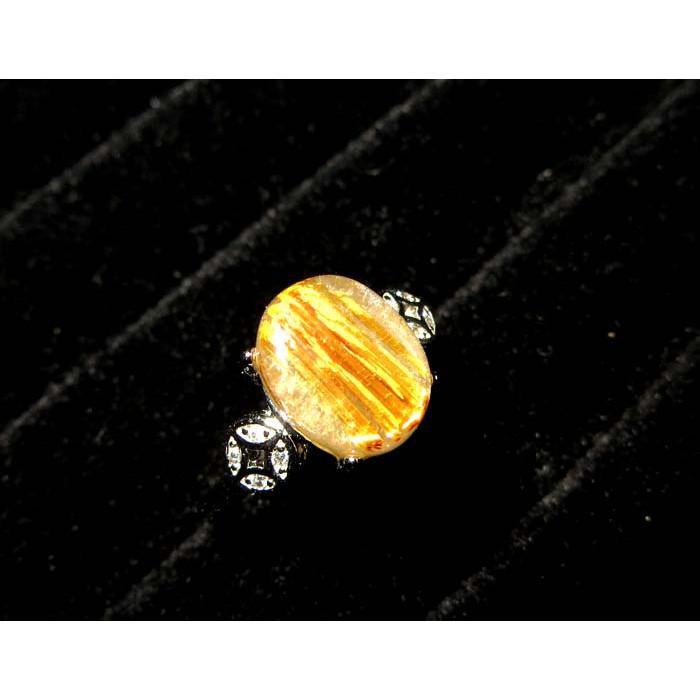 絕美滿絲金光閃閃富貴無雙極美全板大板絲粗絲貓眼鈦晶戒指活圍內徑可調10*8mm天然水晶之王珠寶玉石寶石首飾飾品-細節圖2