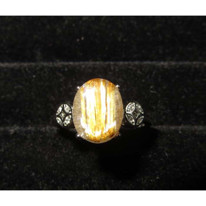 絕美滿絲金光閃閃富貴無雙極美全板大板絲粗絲貓眼鈦晶戒指活圍內徑可調10*8mm天然水晶之王珠寶玉石寶石首飾飾品-細節圖3