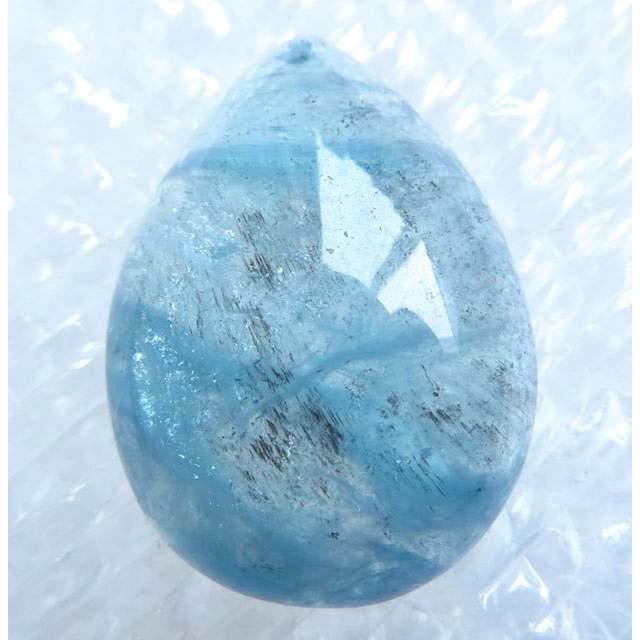 魔鬼藍孤品珍藏海藍寶與黑順髮藍黑髮晶共生極美AAA級吊墬墬子掛件項鍊玉珮水晶招財旺事業珠寶玉石首飾飾品-細節圖2