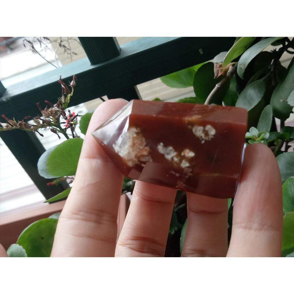 天然水晶極美紅兔毛清料滿絲膠花幽靈共生吊墬墬子項鍊掛件晶柱晶簇擺件風水擺飾珠寶玉石首飾飾品鴻運當頭紅紅火火48.4mm高-細節圖6