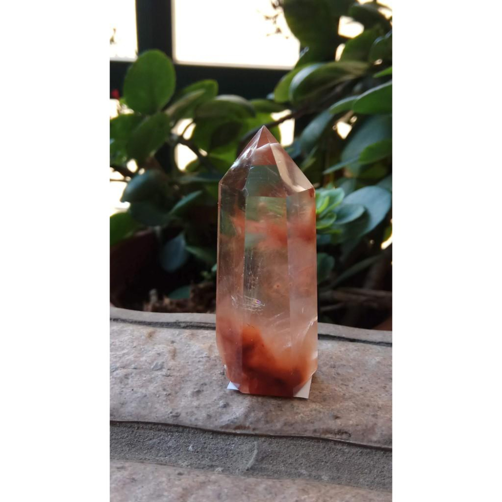 天然水晶極美紅兔毛清料滿絲膠花幽靈共生吊墬墬子項鍊掛件晶柱晶簇擺件風水擺飾珠寶玉石首飾飾品鴻運當頭紅紅火火59.5mm高-細節圖4