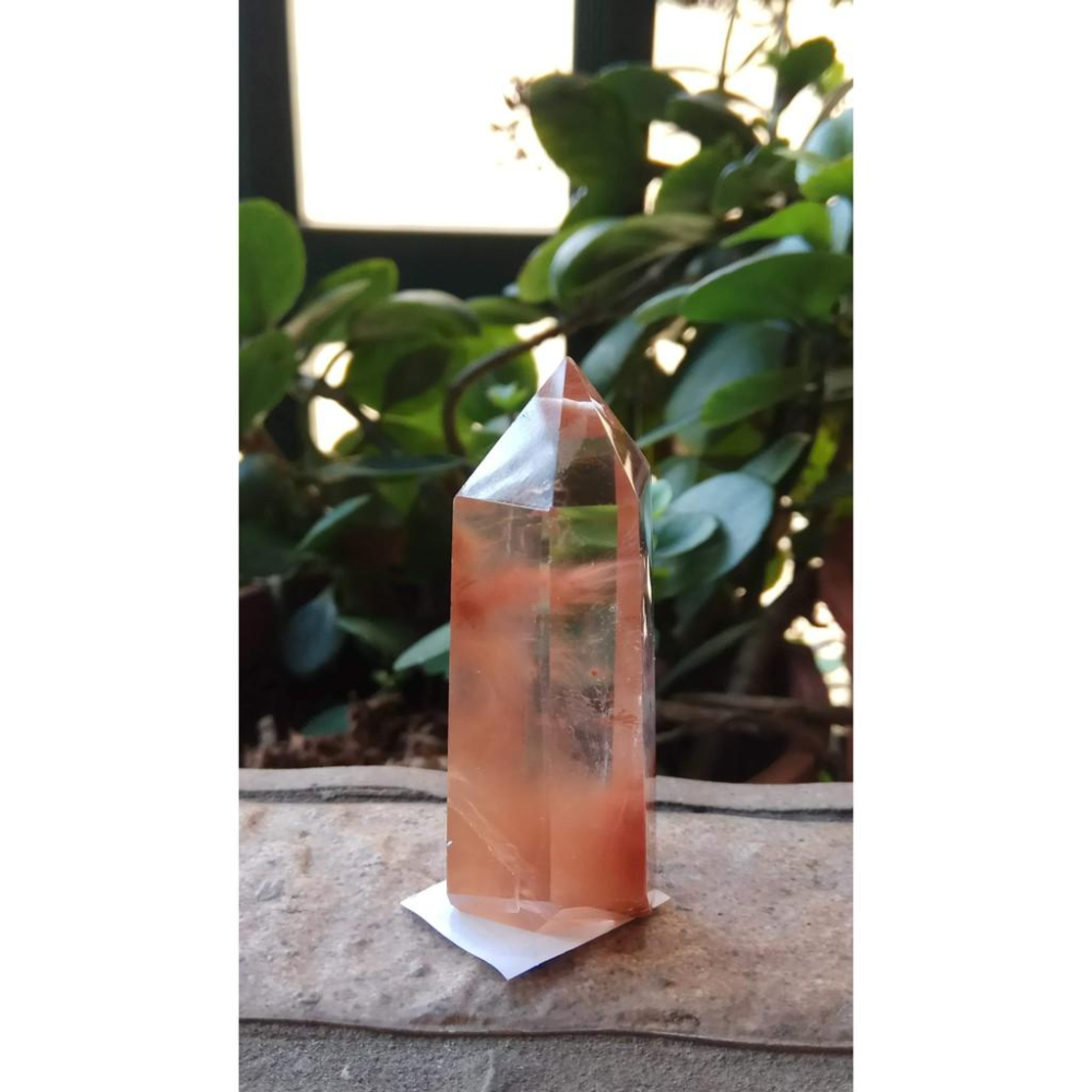 天然水晶極美紅兔毛清料滿絲膠花幽靈共生吊墬墬子項鍊掛件晶柱晶簇擺件風水擺飾珠寶玉石首飾飾品鴻運當頭紅紅火火59.5mm高-細節圖7