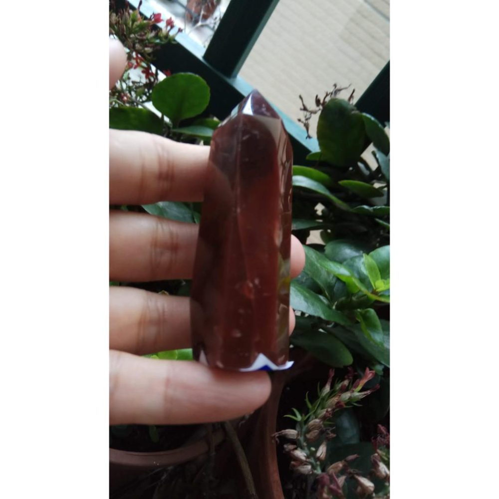天然水晶極美紅兔毛清料滿絲膠花幽靈共生吊墬墬子項鍊掛件晶柱晶簇擺件風水擺飾珠寶玉石首飾飾品鴻運當頭紅紅火火77.6mm-細節圖4