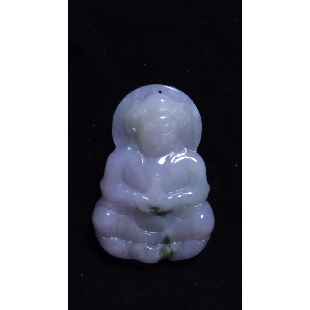 天然玉石硬玉緬甸玉正品A貨翡翠春帶彩紫羅蘭飄花吊墬玉珮玉牌墬子玉墬掛件項鍊觀音菩薩雙彩珠寶寶石首飾飾品-細節圖2