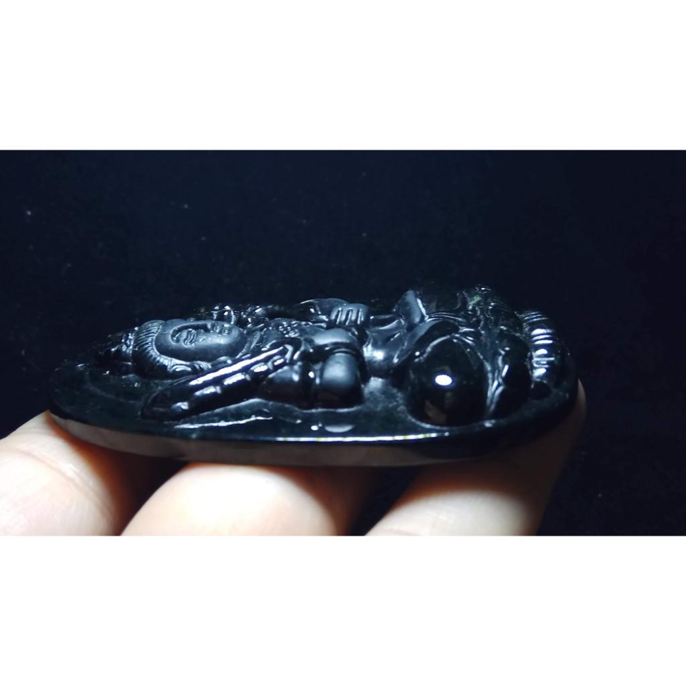 附證書天然玉石硬玉緬甸玉正品A貨翡翠墨翠吊墬玉珮玉牌墬子玉墬掛件項鍊雙面精雕虛空菩薩珠寶寶石首飾飾品-細節圖4