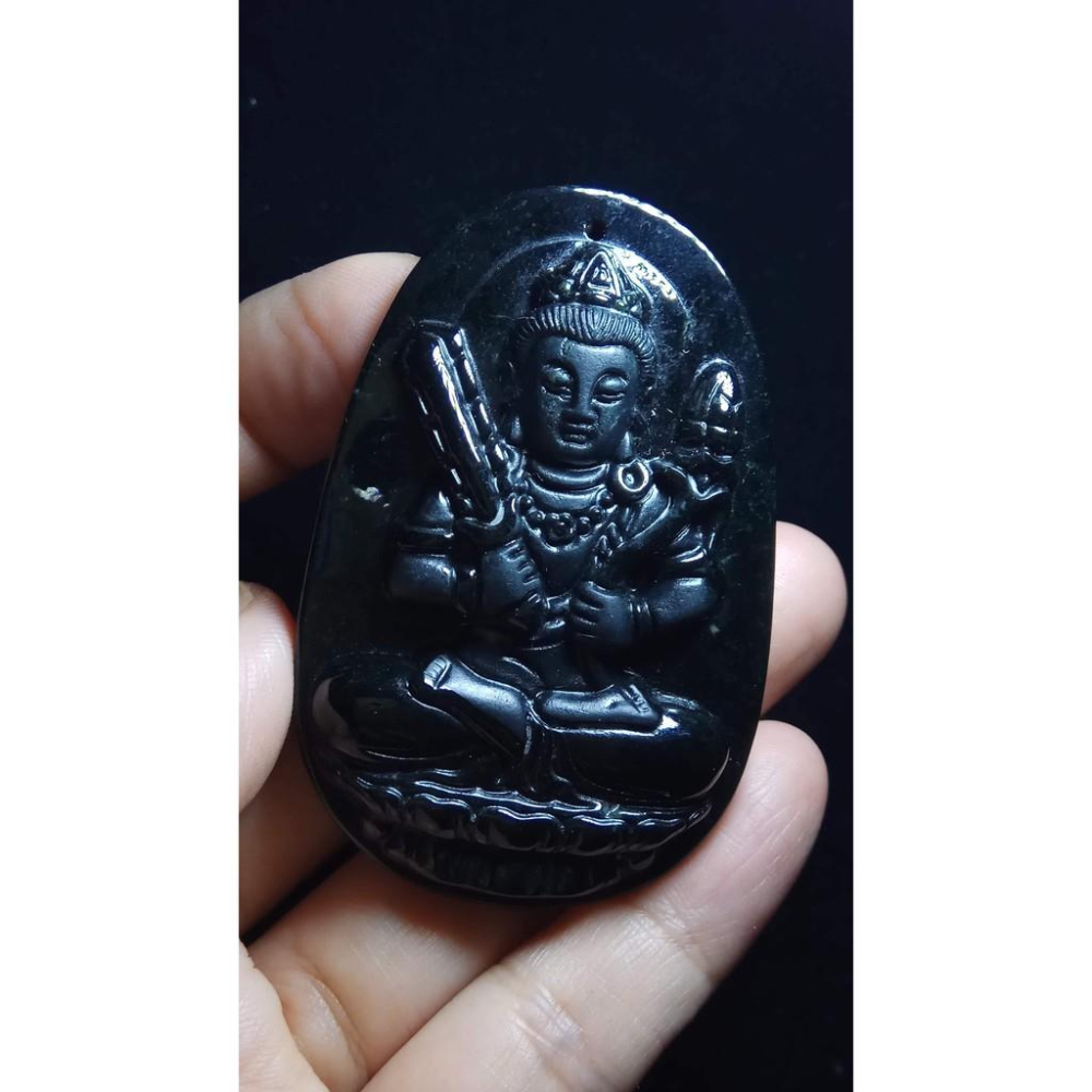 附證書天然玉石硬玉緬甸玉正品A貨翡翠墨翠吊墬玉珮玉牌墬子玉墬掛件項鍊雙面精雕虛空菩薩珠寶寶石首飾飾品-細節圖8