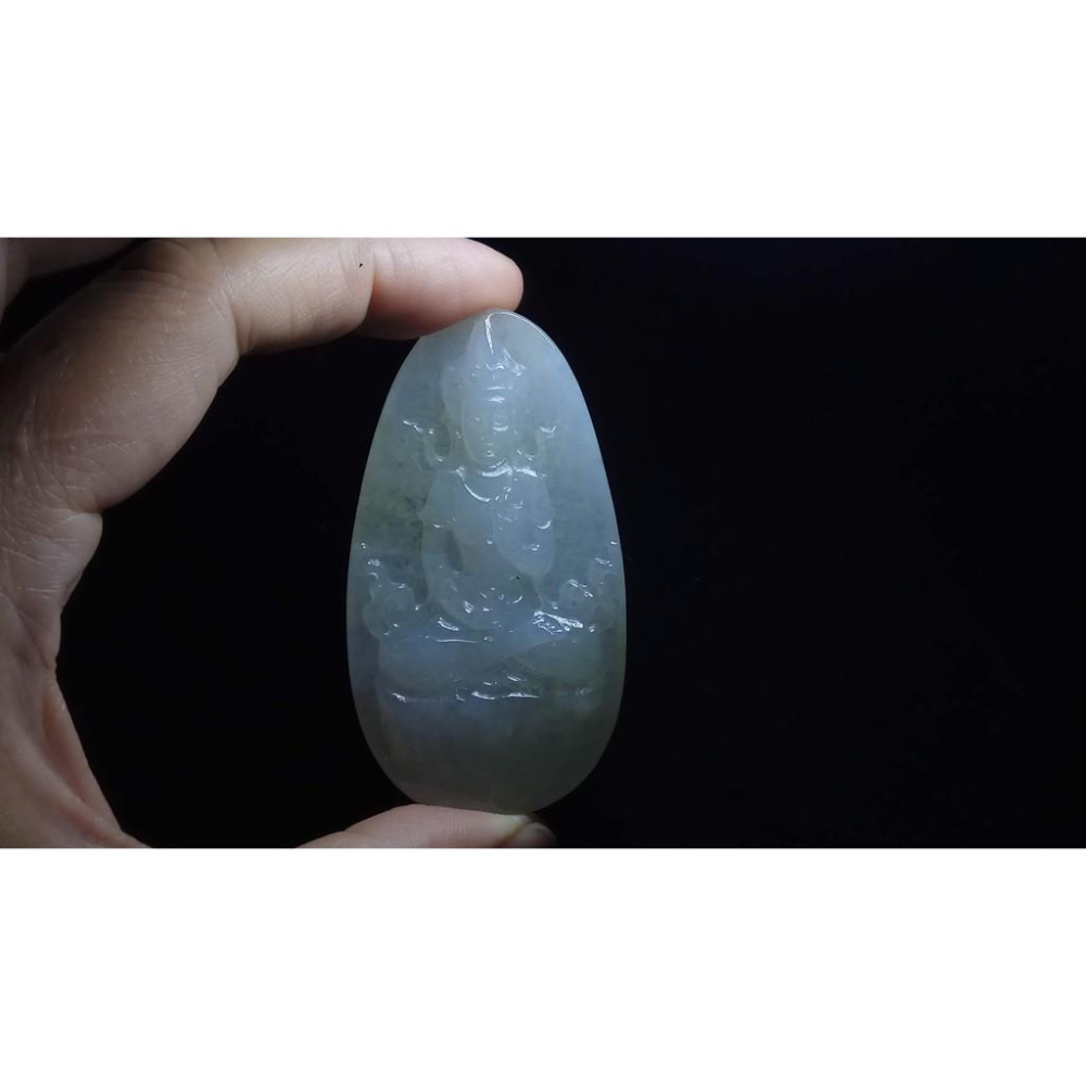 天然玉石緬甸玉硬玉A貨翡翠冰種紫羅蘭黃翡立體精雕吊墬玉珮墬子玉墬掛件觀音菩薩如來佛像珠寶寶石首飾飾品-細節圖7