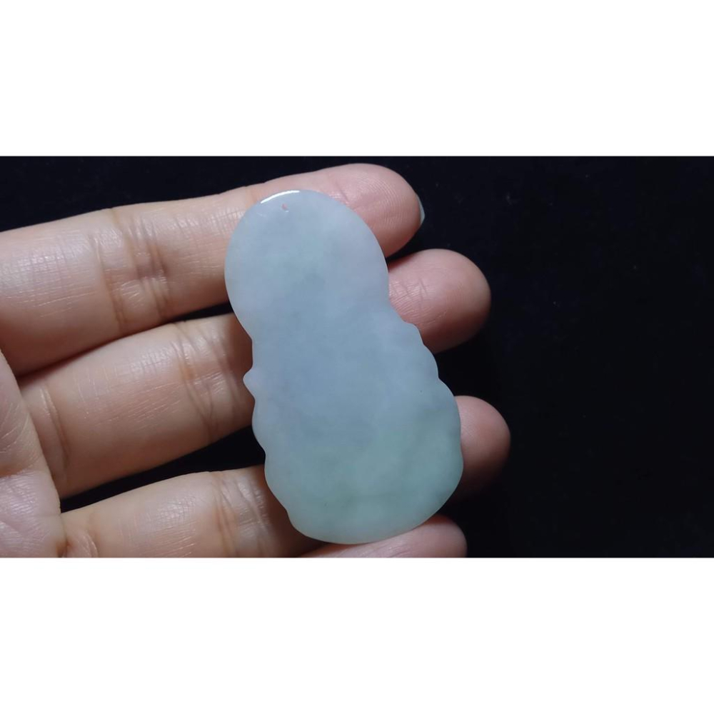 天然玉石緬甸玉正品A貨翡翠春帶彩紫羅蘭吊墬玉珮玉牌墬子玉墬掛件項鍊觀音菩薩雙彩珠寶寶石首飾飾品51.3mm-細節圖5