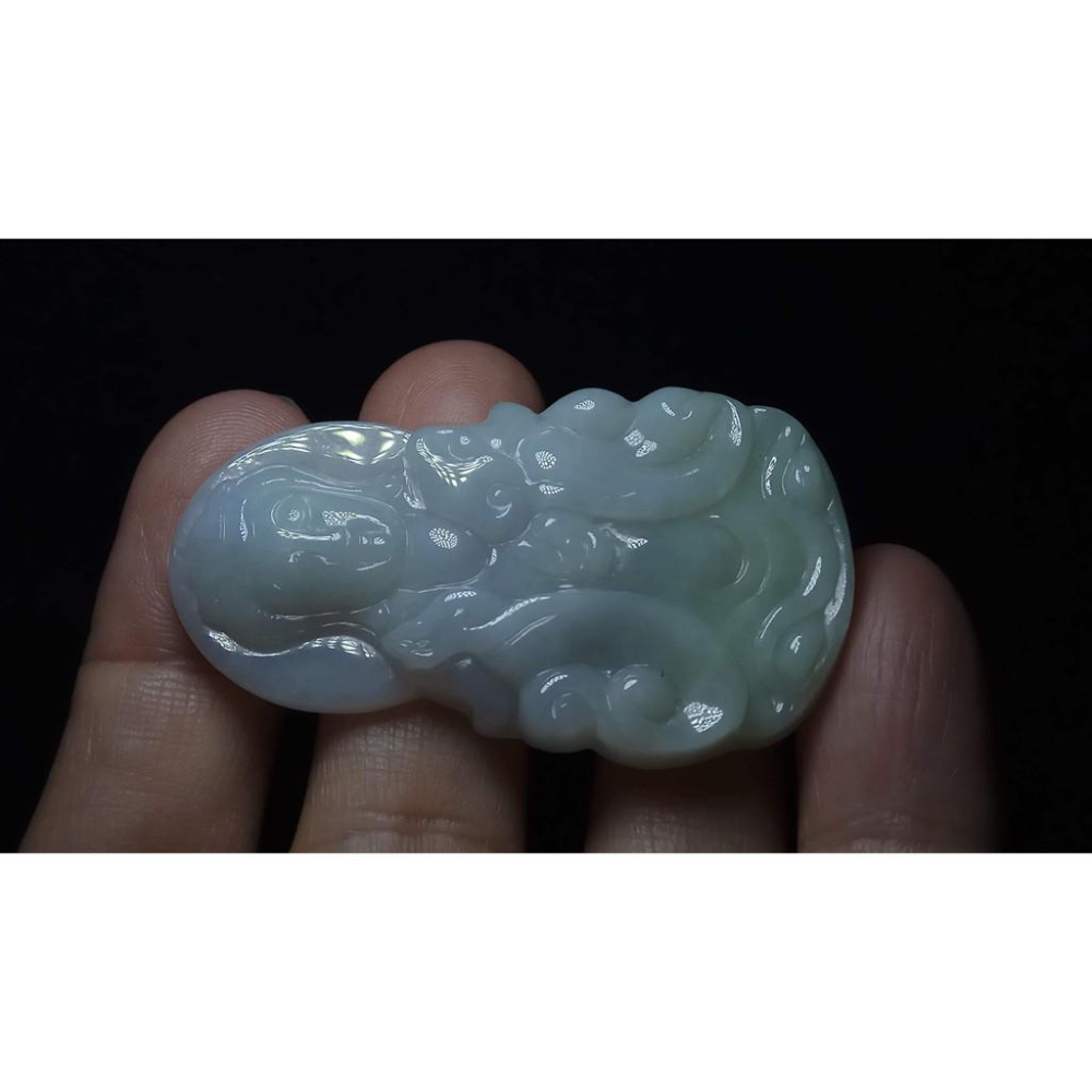 天然玉石緬甸玉正品A貨翡翠春帶彩紫羅蘭吊墬玉珮玉牌墬子玉墬掛件項鍊觀音菩薩雙彩珠寶寶石首飾飾品51.3mm-細節圖9