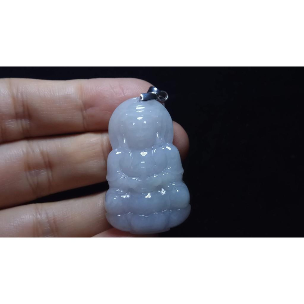 天然玉石硬玉緬甸玉正品A貨翡翠冰糯種紫羅蘭吊墬玉珮玉牌墬子玉墬掛件項鍊觀音菩薩珠寶寶石首飾飾品-細節圖4