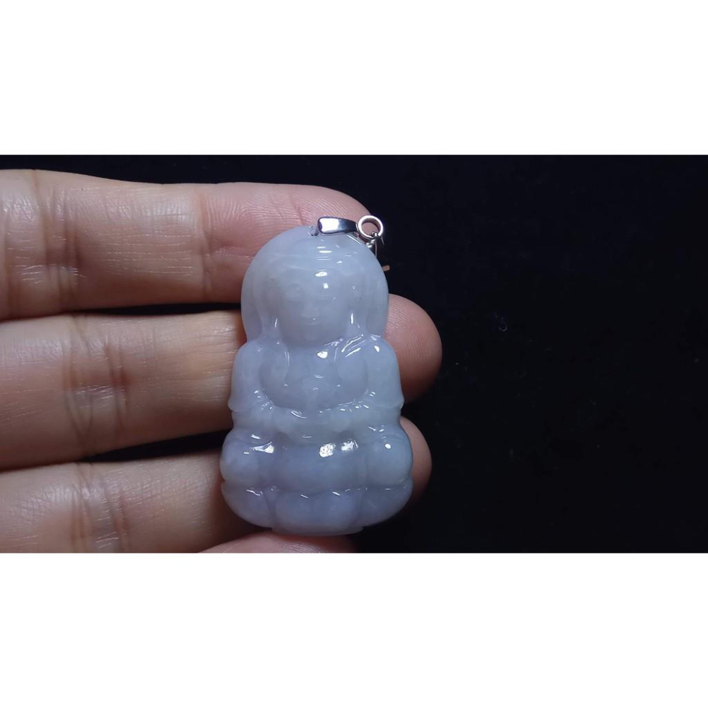 天然玉石硬玉緬甸玉正品A貨翡翠冰糯種紫羅蘭吊墬玉珮玉牌墬子玉墬掛件項鍊觀音菩薩珠寶寶石首飾飾品-細節圖7