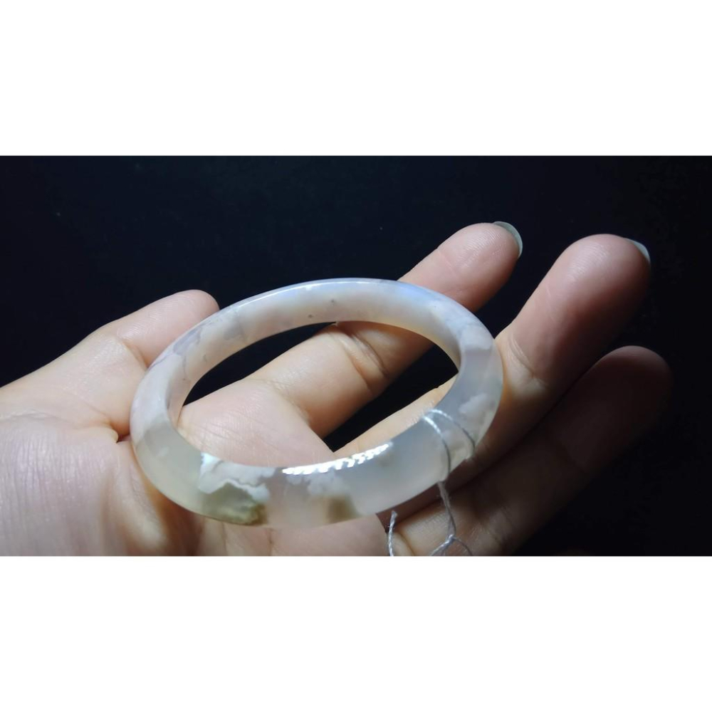 16.87圍✿天然冰種超冰透馬達加斯加粉紅櫻花瑪瑙手鐲手環鐲子玉鐲水晶珠寶玉石寶石首飾飾品精品美鐲售出恕不退換-細節圖3